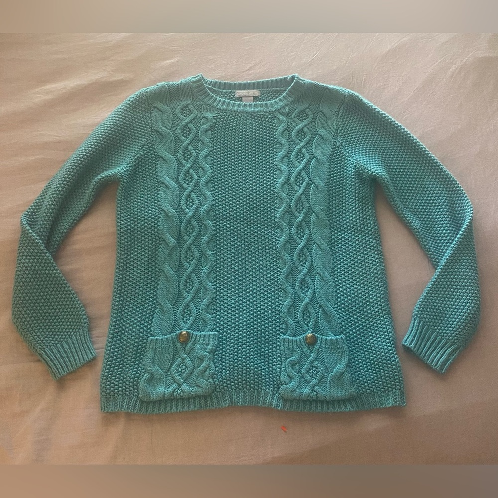 comfy blue sweater